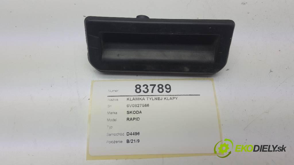 SKODA RAPID 2019 81kW 999 Kľučka zad dverí 6V0827566 | EkoDiely.sk